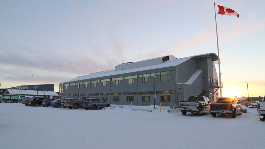 Outside of Aurora College's Aurora Campus in Inuvik NT