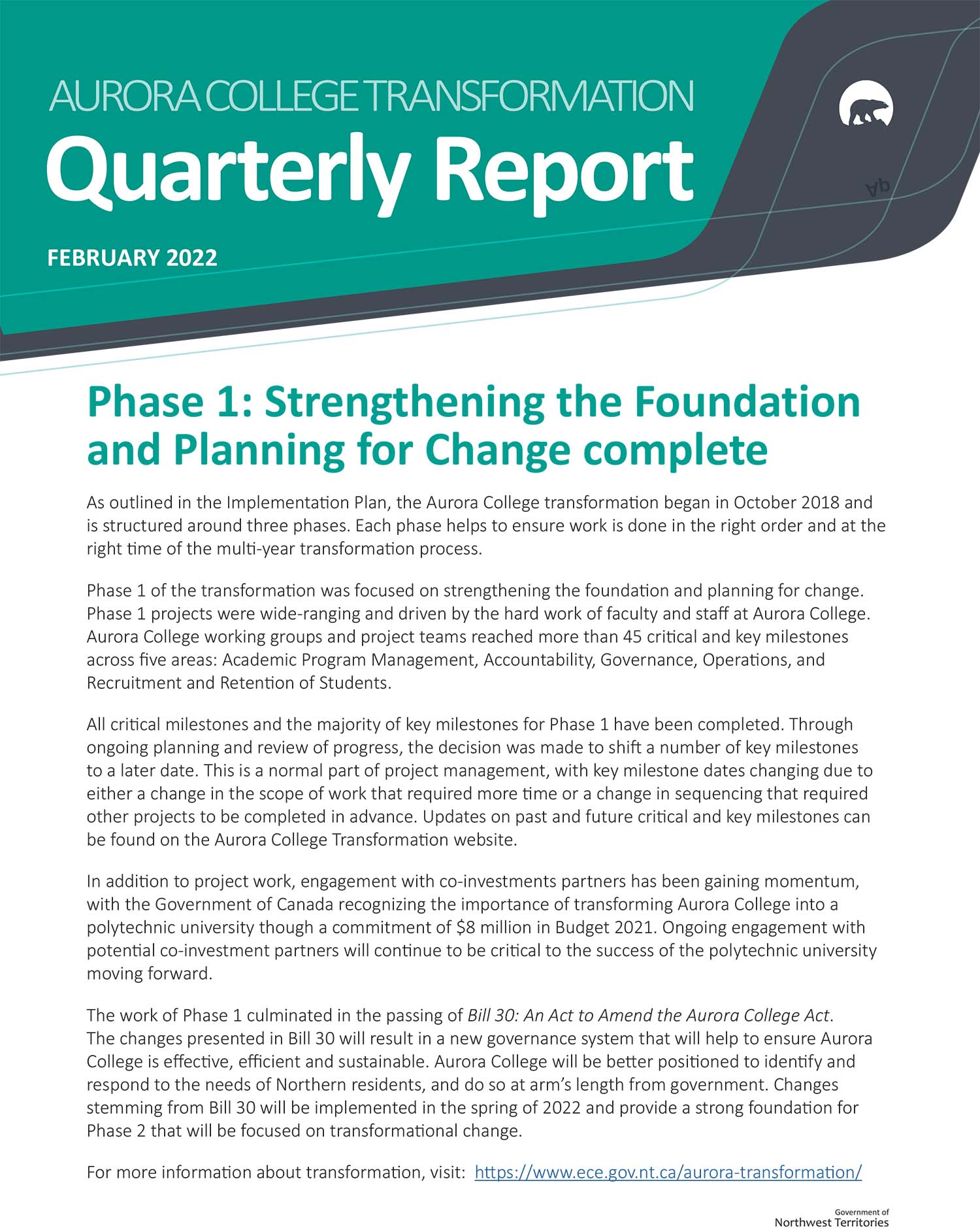 Reports & Publications Aurora College